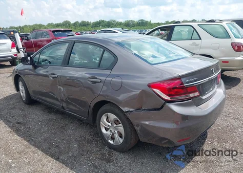 2013 Honda Civic Lx from USA, damaged, VIN 19XFB2F54DE036192